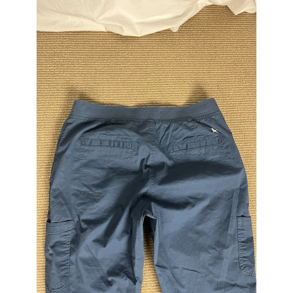 Eddie Bauer Pants Women 8 Navy Blue Cargo Pockets Cotton Blend Hiking Outdoor - Picture 8 of 12